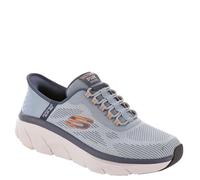 Skechers Chaussures D'Lux Walker Rezinate Antidérapantes à Enfiler pour Hommes, ardoise, 8 Wide