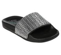 Skechers Femme Pop UPS New Spark Slides, Silver, 37 EU