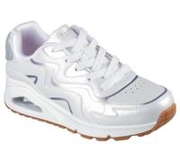 Skechers Chaussures Fille Uno Gen1-Wavy Shimmer,Ligne Street Wsl (Blanc / Argent