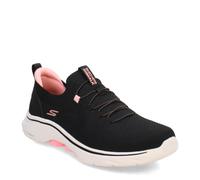 Skechers Femme Aller Marcher 7 GO Walk 7, Textile Noir Garniture Rose Vif, 41 EU