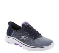 Skechers Chaussures Go Walk 7 pour Femme, Bordure Textile Bleu Marine, 37.5 EU