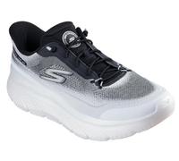 Skechers Chaussures Go Walk Max Cushioning Hyper Burst Zoltar pour homme sans lacets, blanc/noir, 7 X-Wide