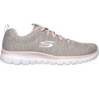 Skechers Femme Zapatillas Deportivas Mujer Graceful-Twisted Fortune Beige Sneakers Basses, Corail, 40 EU