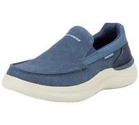 Skechers Homme Hasting À Enfiler, Toile Bleu Marine, 40 EU