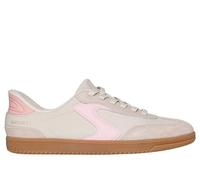 Skechers Chaussures Hotshot Everyday Ease pour Femme, Cuir Nylon Naturel avec Bordure Rose, 38 EU