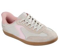 Skechers Chaussures Hotshot Everyday Ease pour femme, Cuir nylon naturel avec bordure rose, 41 EU