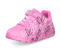 Skechers Fille Uno Lite Love Levitate, Hot Pink Synthetic Multi Trim, 28 EU