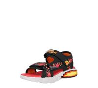 SKECHERS Chaussures ouvertes 'MEGA SPLASH' jaune / orange / rouge / noir, Taille 34