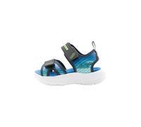 SKECHERS Chaussures ouvertes 'MICROSPEC-SPLASH' bleu / azur / vert fluo / noir, Taille 23