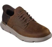 Skechers - Chaussures Oxford pour homme "Garza - Gervin", cuir FS10127 (45,5 EU) (Marron foncé)
