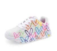 Skechers Baskets plates UNO Lite-Love Femme Blanc Taille 38