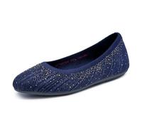 Skechers Cleo 2.0 Glitzy Daze pour Femme, Bleu Marine, 38 EU
