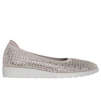 Skechers Cleo Flex Wedge - Nova Glam Chaussures Moyen Width en Taupe, Pointure 36, Vegan
