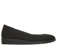 Skechers Cleo Flex Wedge - Shimmer Muse Chaussures Moyen Width en Noir, Pointure 39