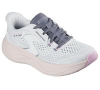 Skechers Cloud Plush Horizon Baskets pour Femme, Bordure synthétique en Maille Blanche, 41 EU