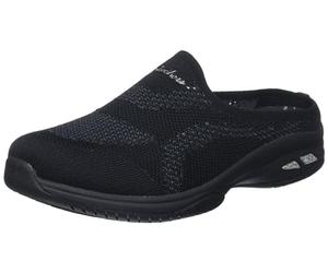 Skechers Commute Time in Knit to Win Sabots pour femme, noir/noir, 36.5 EU