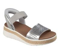 Skechers CONFORTABLE Y ÉLÉGANTSANDALE FEMME SLIP-INS BOBS SUN RAY ARGENT talla numeric_37