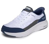 Skechers Baskets Homme Contour Foam Cozy Fit Slip-In Mesh blanc/Duraleather/Marine 46