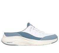 Skechers Contour Foam - Cozy Fit Sweet Embrace Chaussures Moyen Width en Blanc/Bleu Clair, Pointure 38, Vegan, Lavable en machine