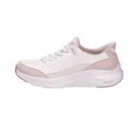 Skechers Baskets femme Contour Foam – Mesh naturel, Duraleather taupe et cuir – 39 EU