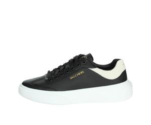Skechers Cordova Classic Best Behavior pour Femme, Daim Noir Duraleather Blanc TR, 42 EU