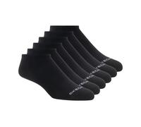 Skechers Cotton No-Show Chaussettes - 6 Pack en Noir, Pointure Moyen