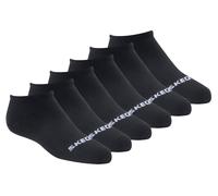 Skechers Cotton No-Show Chaussettes - 6 Pack en Noir, Pointure Petit
