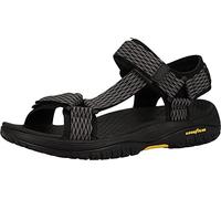 Skechers - Coupe décontractée pour homme : Lomell - Sandales Rip Tide, noir/gris, 41 EU