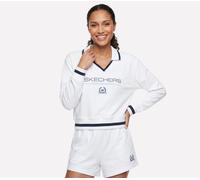 Skechers Court Classic Polo Crew en Blanc, Pointure Grand