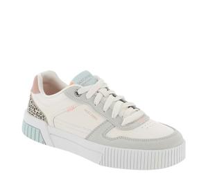 Skechers Court Classics Jade Feline Instinct pour Femme, Naturel/Multicolore, 35 EU