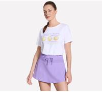 Skechers Courtside T-shirt en Blanc, Pointure Moyen