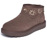 Skechers Cozy Chateau BottineFemme | Chaussures mains libres, coupe décontractée, mousse à mémoire de forme chaude, doublure en peluche, daim hydrofuge