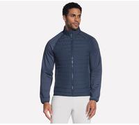 Skechers Cozy Fit Hybrid Veste 2.0 en Gris Anthracite/Bleu Marine, Pointure 2XL