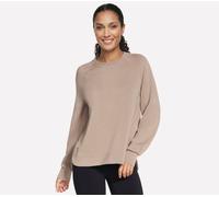 Skechers Cozy Luxe Crewneck en Taupe/Brun, Pointure XL