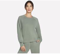 Skechers Cozy Luxe Crewneck en Taupe/Olive, Pointure Moyen