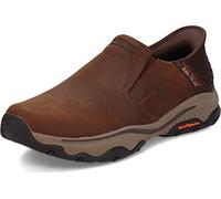 Skechers Craster Lanigan Chaussures à Enfiler Mains Libres pour Homme, Marron foncé, 40 EU