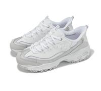Skechers D Lites-Smooth Nostalgia White Silver Women Casual Shoes 150537-WSL