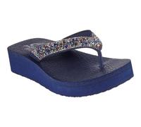 Skechers Damen Cali Jardin de papillons de méditation, Bordure en mitobuck bleu marine, 39 EU