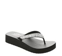 Skechers Damen Cali Jardin de papillons de méditation, Garniture en pierre mitobuck noire, 39 EU