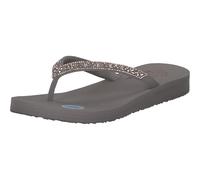 Skechers Damen Cali Meditation Butterfly Garden, Taupe Mitobuck Gem Rhinestone Trim, 41 EU