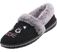 Skechers Damen Hausschuhe BOBS TOO COZY - MEOW PAJAMAS 26846-36, 26846-37, 26846-38, 26846-39, 26846-40, 26846-41 SKE-33355 noir 38