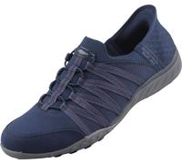 Skechers Damen Slipper Breathe Easy - Roll with Me bleu