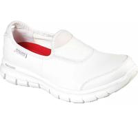 Skechers Damen Sure Track Slip On Chaussures de travail antidérapantes FS6004 (40 EU) (Blanc)
