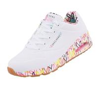Skechers Baskets Uno-Loving Love 155506-WHT Blanc Femme 38 EU