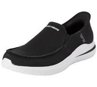 Skechers Homme DELSON 3.0 CABRINO Glisser sur, Black Knit, 42.5 EU