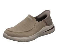 Skechers Delson 3.0 Cabrino Hommes Baskets, Taupe Knit, 41 EU