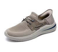 Skechers USA Baskets à enfiler pour homme Mocassins Delson 3.0-Roth, taupe, 11 Wide