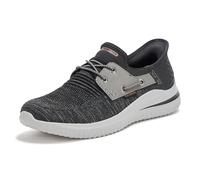 Skechers Delson 3.0 - Roth 210606 Chaussures pour Homme, Noir/Gris, 41 EU