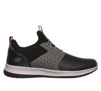 Skechers Delson - Axton Chaussures Moyen Width en Noir/Gris, Pointure 44