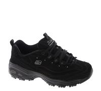 Skechers D'Lites Biggest Fan Baskets Femme, Black Trubuck Trim, 37.5 EU Large